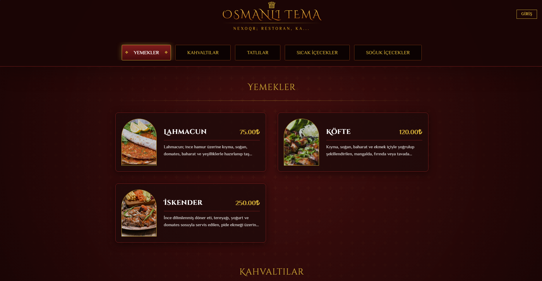 Osmanlı Tema